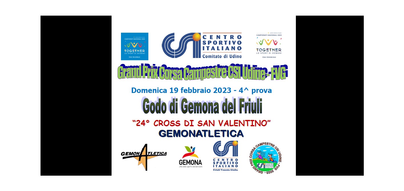Scopri di più sull'articolo 376 ATLETI ALLA 4^ PROVA DI CAMPESTRE CSI A GEMONA DEL FRIULI – Prossimo appuntamento il 12 marzo a Laipacco di Tricesimo